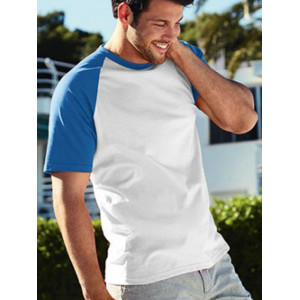  Tricou pentru bărbați, cu mânecă scurtă, cu mânecă scurtă, raglan, Fruit of the loom